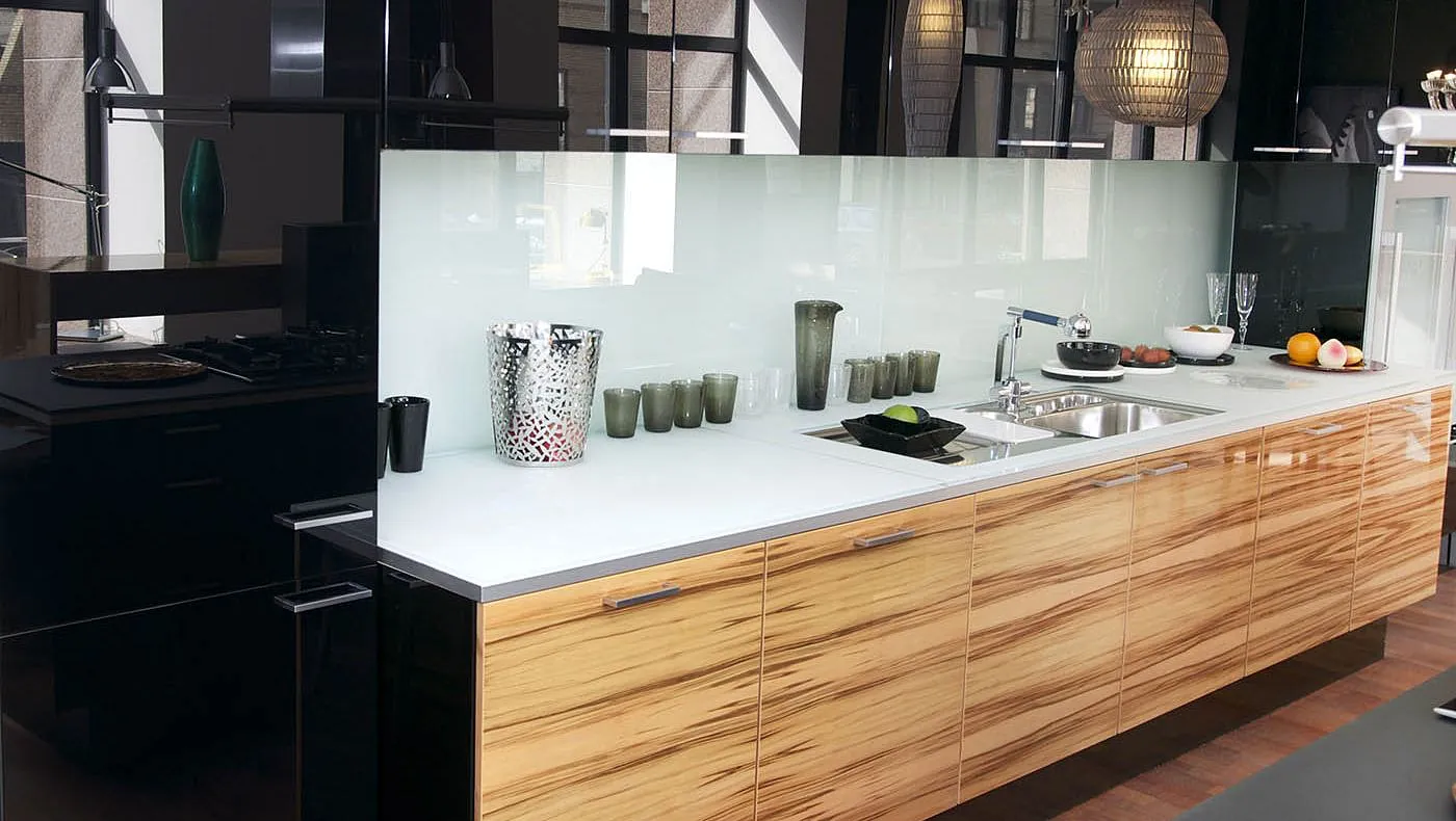 A kitchen after a client has utilised our cleaning services